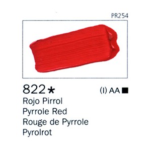 ARTIST 822 60 ML. Rojo Pirrol