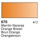 ACUARELA LIQUIDA 670-32ML.MARRON NARANJA