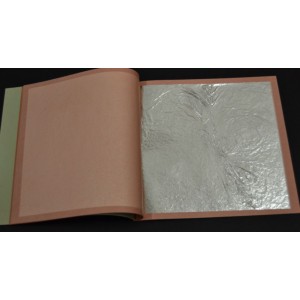 Libro 25 hojas Plata Fina Gd. 9,5 X 9,5 cm