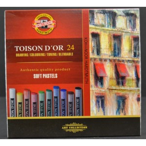 Caja de 24 colores redondos "Toison D´Or" 10 mm